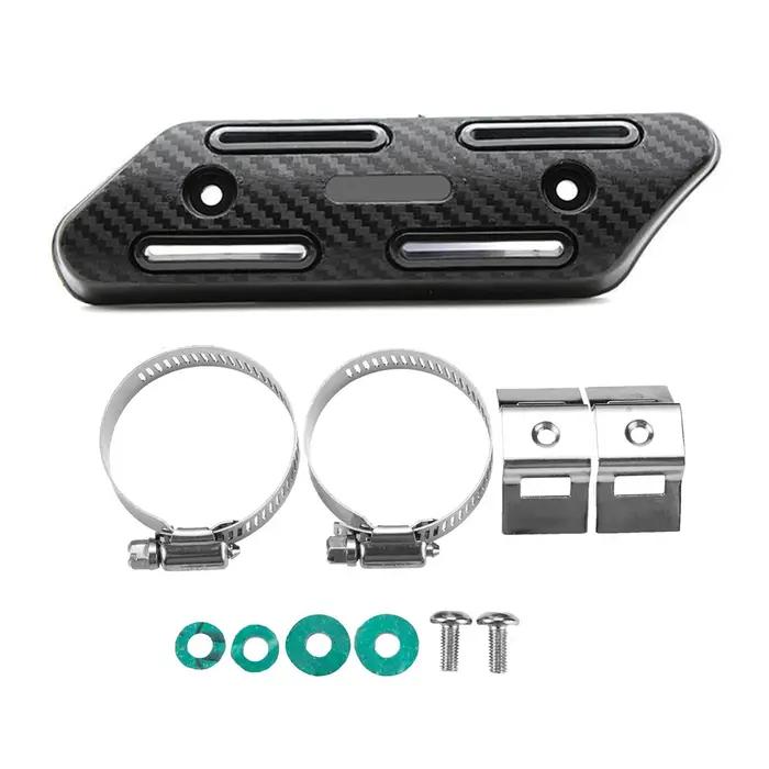 Protection d'isolation thermique d'échappement en ABS pour moto, résistance aux chocs, haute qualité, longévité, installation facile, variété de couleurs pour personnalisation