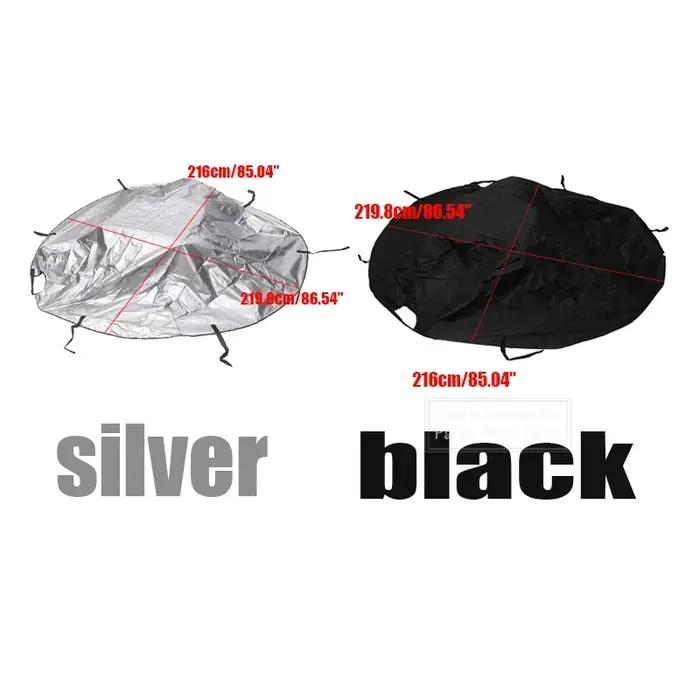 Demi-couverture de toit supérieur souple pour voiture 420D, imperméable, anti-uv, protection solaire