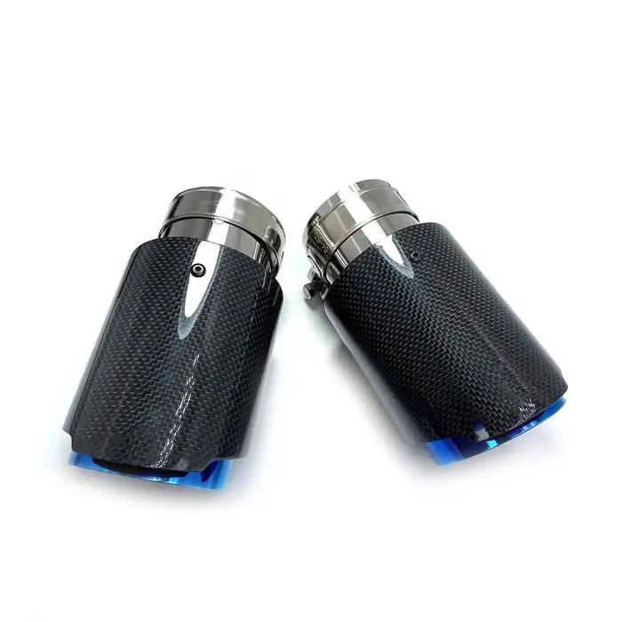 Silencieux en carbone simple brillant pour BMW Benz Audi Porsche