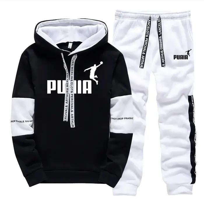Offres spéciales hommes survêtement imprimer sweats décontractés vêtements de sport une pièce à capu