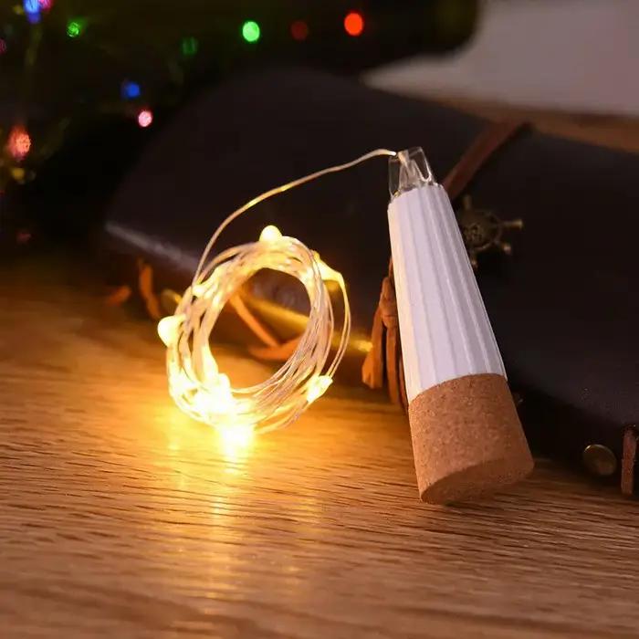 2m 20 LED bouteille de liège fée lumière USB Rechargeable décoration intérieure chaîne lampe pour ch