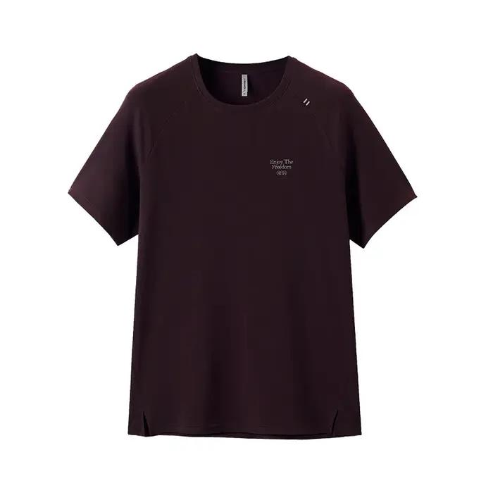 T-shirt de course en laine mérinos pour homme - Haut de sport respirant à manches courtes pour l'été