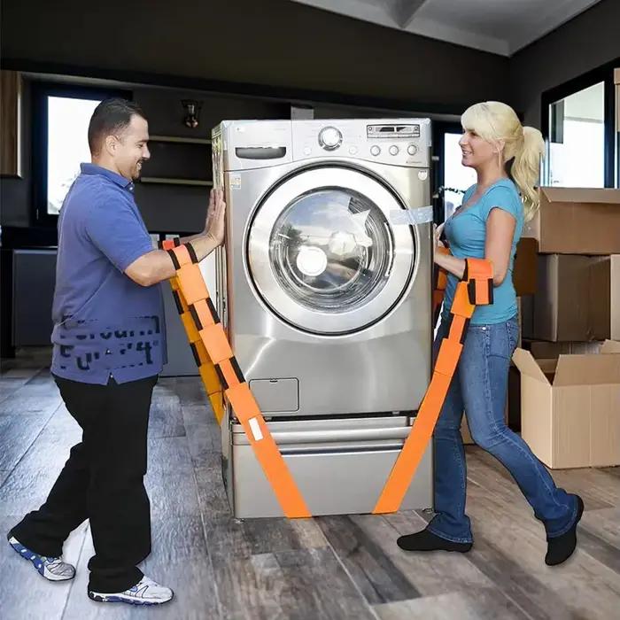 Sangles de transport pour meubles robustes brun sertie d'une boucle en métal ergonomique pour déplacements sécurisés et protection des sols ocassions spéciales propriétaires de maison entrepreneurs aménagement intérieur