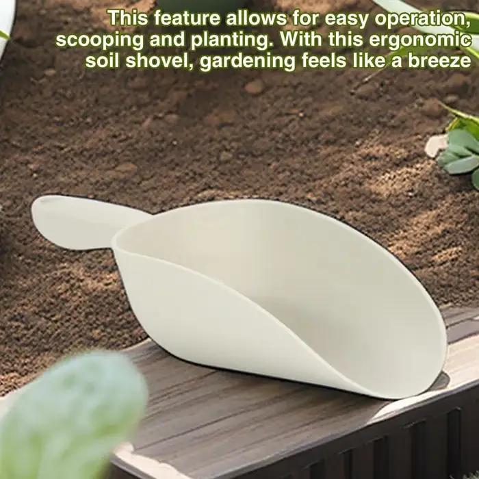 Pelle à sol de grande capacité, avec poignée ergonomique, outils manuels de jardinage pour Pot de je