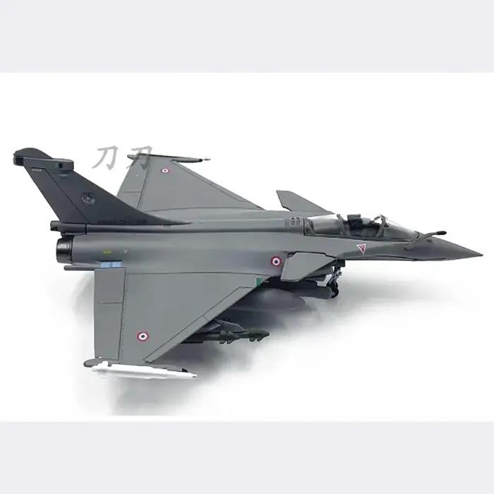 Modèle de chasseur Rafale C de l'armée de l'air française en alliage, échelle 1:100, modèle fini, décoration statique, souvenirs, cadeaux pour adultes