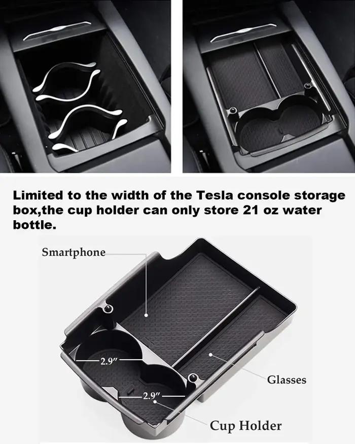Organisateur de Console centrale pour Tesla modèle X/Model S, boîte de rangement d'accoudoir, porte-
