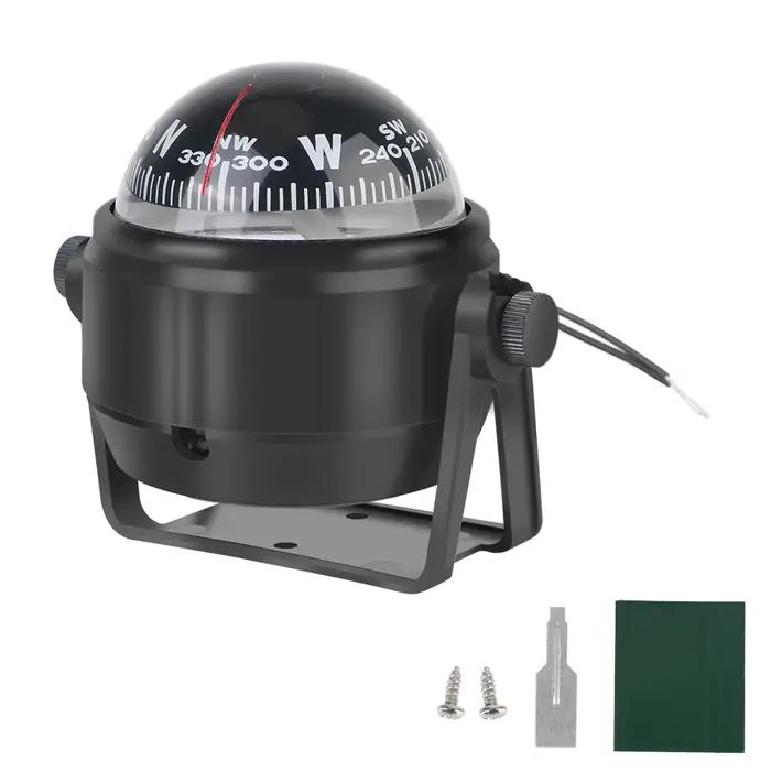 Boussole Nautique Étanche Multifonctionnelle Analogique Pour Voiture Bateau Accessoire Auto Orientation Navigation Direction Guide Conducteur Occasions Spéciales