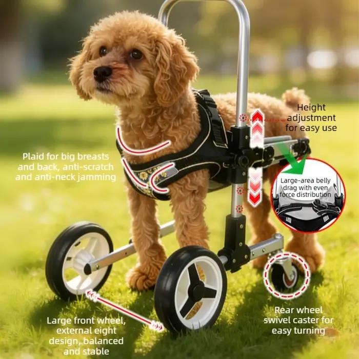 Fauteuil roulant léger pour chien