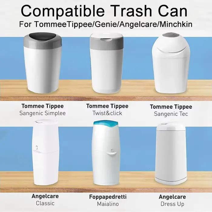 Recharges de seaux à couches multicolores pour Tommee Tippee Sangenic Simplee ou Twist & click pour