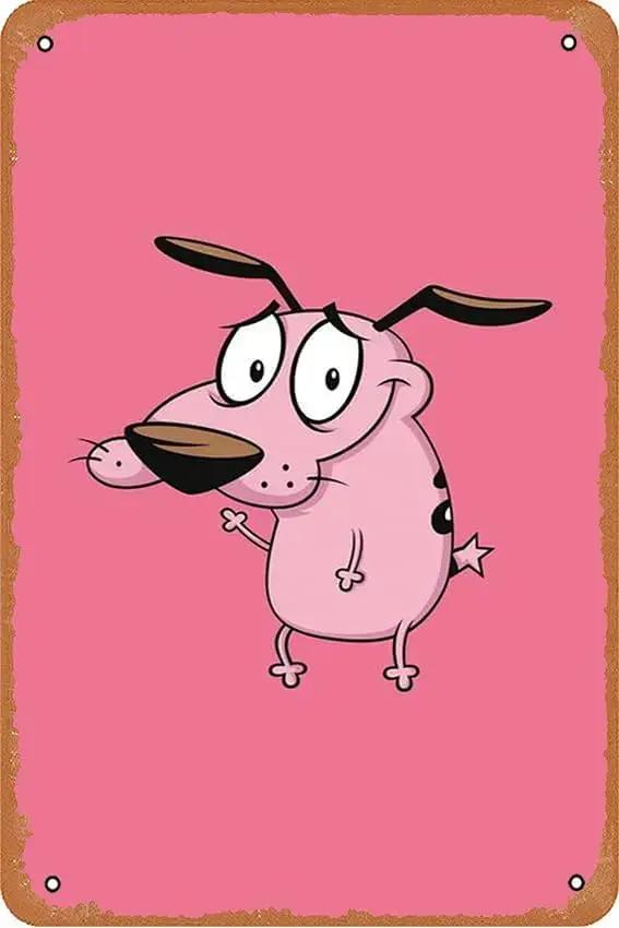 Courage The Cowardly Dog 2160×3840 Poster mural vintage en métal
