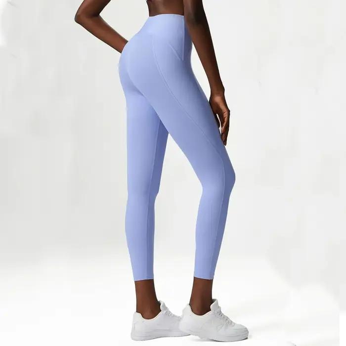 Pantalons de Yoga pour femmes, sensation nue, Leggings taille haute en Nylon extensible, collants Se