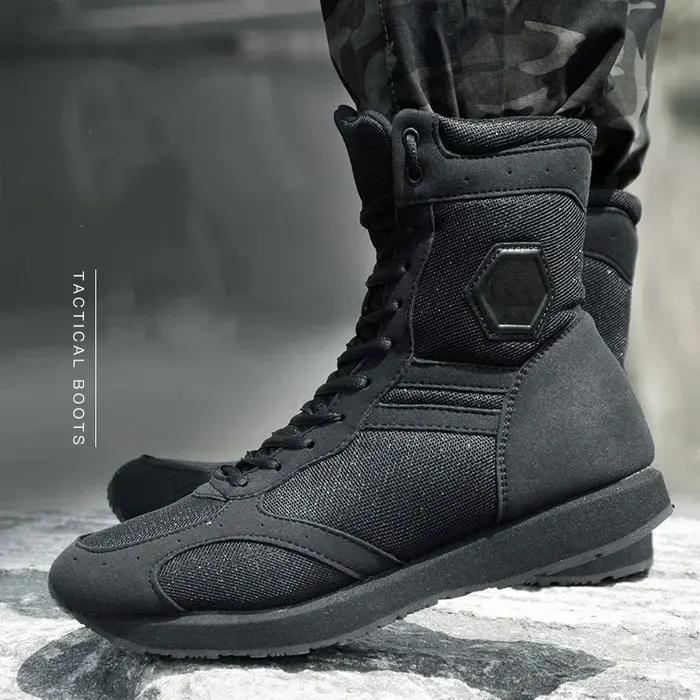 Chaussures de travail noires ultralégères pour hommes