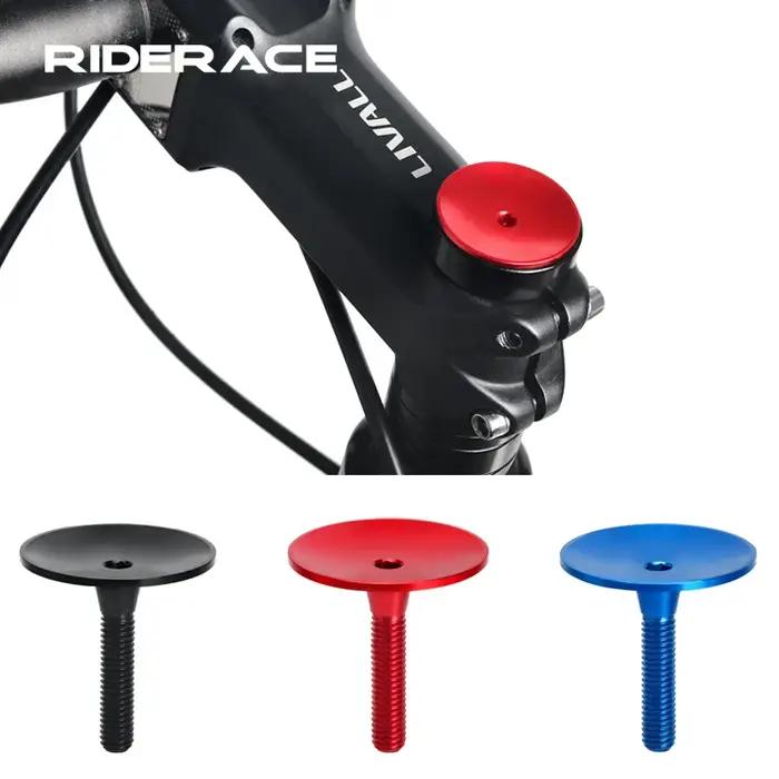 Capuchon supérieur de tige de vélo en alliage d'aluminium, capuchon de casque de route et de VTT, vi