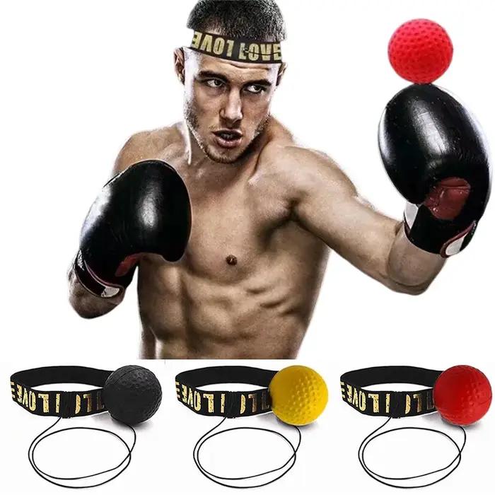 Ballon de vitesse de boxe à fixation sur tête en PU