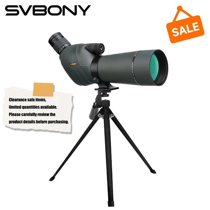 Lunette d'observation Svbony SV411 20-60x70mm HD double focus 45 degrés pour tir cible observation oiseaux