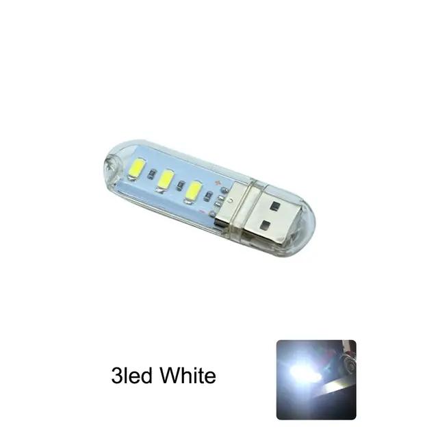 Mini USB LED livre lumière Ultra lumineux lampe de lecture SMD LED ampoule veilleuse pour batterie externe PC portable