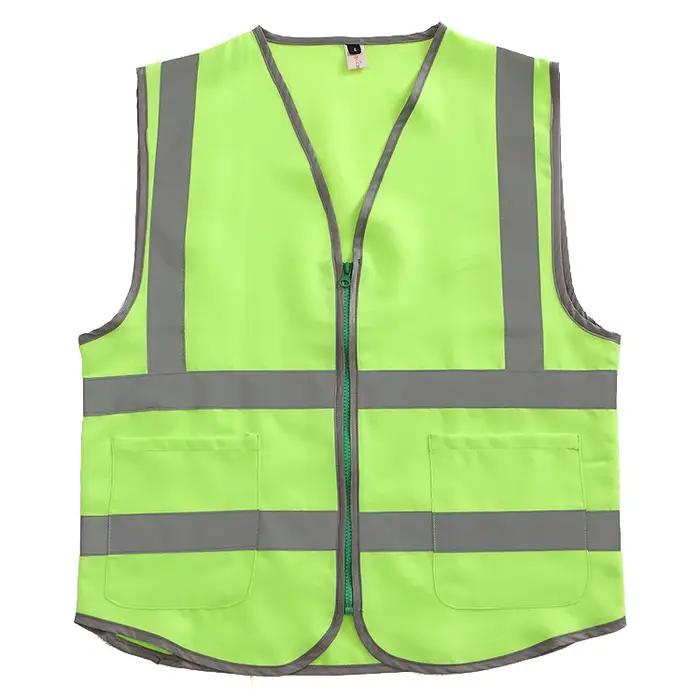 Gilet de garde de sécurité taille M-4XL avec poches, gilet haute visibilité, vêtements de travail de