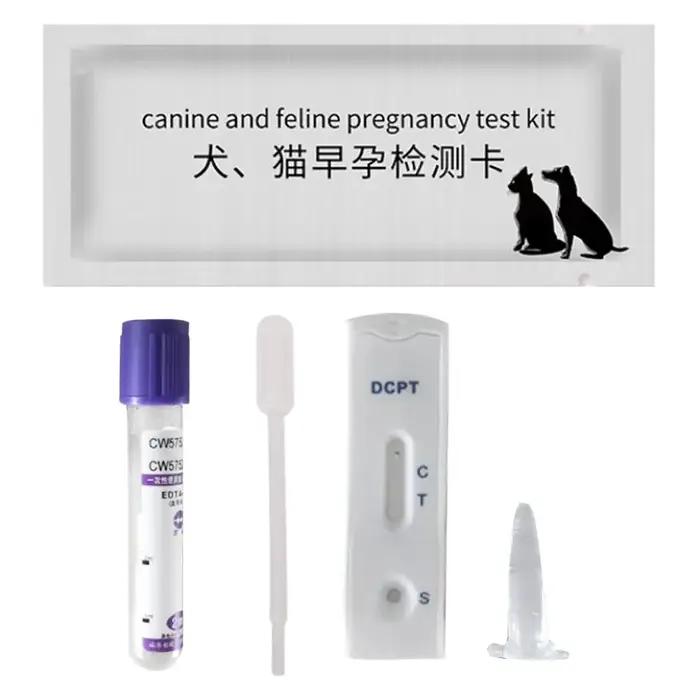Carte de Test de grossesse pour chien, carte de Test de grossesse canine, bâton de Test de grossesse