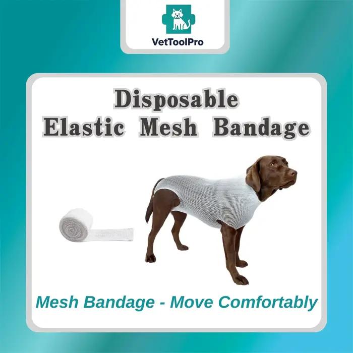 Bandage en maille élastique jetable-enveloppe respirante vétérinaire pour chiens et chats