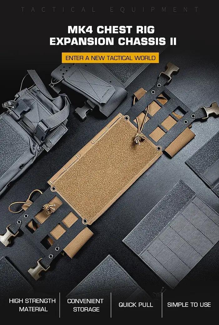 Expansion de chasse MK4 multifonctionnelle MOLLE chargement planche suspendue sac à outils plate-forme de poitrine