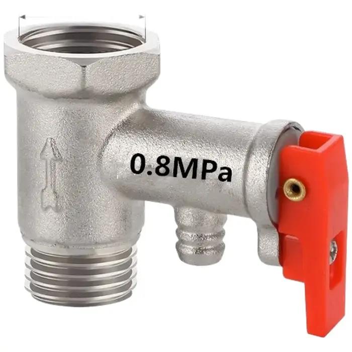 Soupape de sécurité pour chauffe-eau en laiton, 1/2 pouces, avec soulagement de la pression et reflux, réducteur de pression pour chauffe-eau