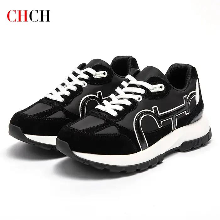 CHCH femmes chaussures de Tennis nouvelles chaussures de sport d'étudiant d'épissure en cuir