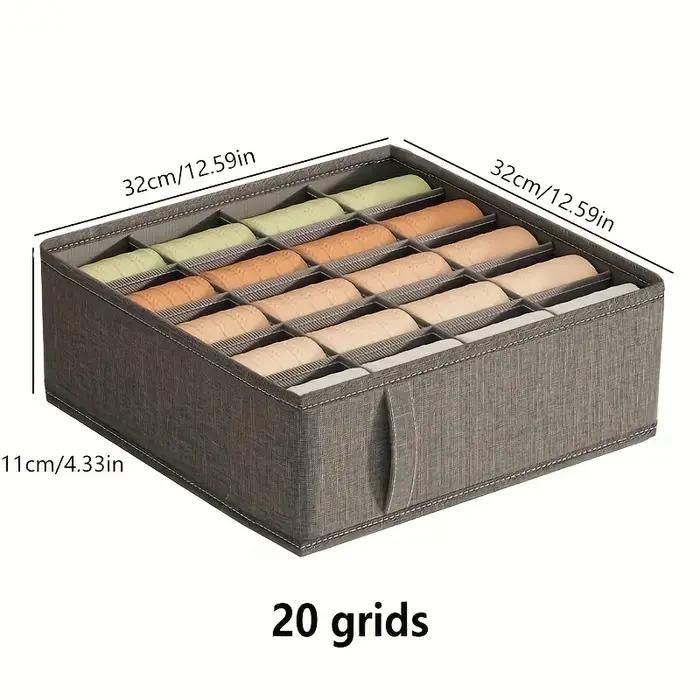 Boîte de rangement de sous-vêtements, tiroir organisateur de lingerie, soutien-gorge, chaussettes, pantalon, boîte de rangement de vêtements, chambre à coucher, armoire, casier organisateur de maison tissu durable