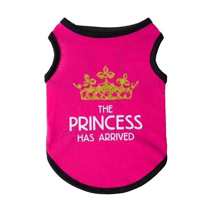 T-shirt Gilet Princesse Couronne pour Chien, Vêtements d'Été en Coton pour Petits Chiens, Chemises pour Chihuahua, Caniche, Chiots, Vêtements pour Animaux de Compagnie, Prince