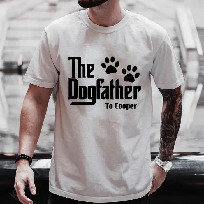 T-shirt à manches courtes pour homme design amusant lettres motif hauts décontractés pour les pères occasions spéciales tout au long de l'année