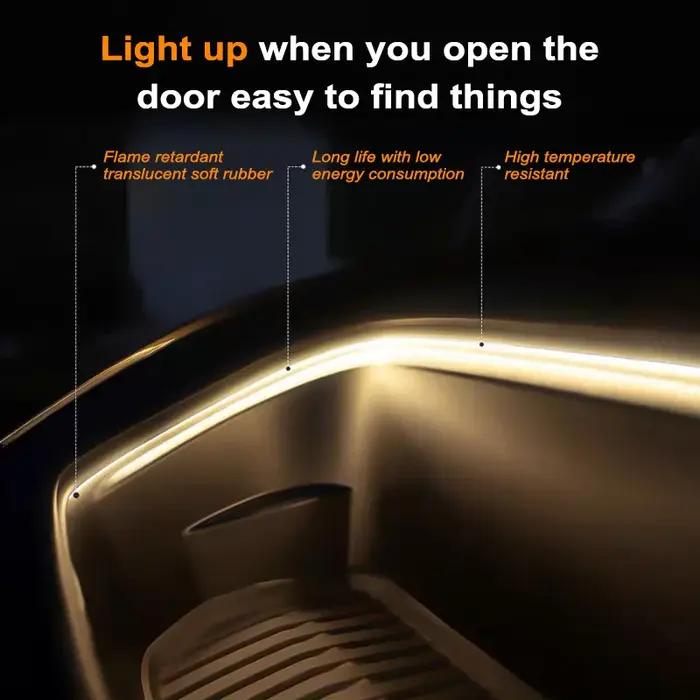 BLALION – bande lumineuse LED Frunk, lumière ambiante modifiée pour Tesla modèle 3 Y S 5M, lampe d'a