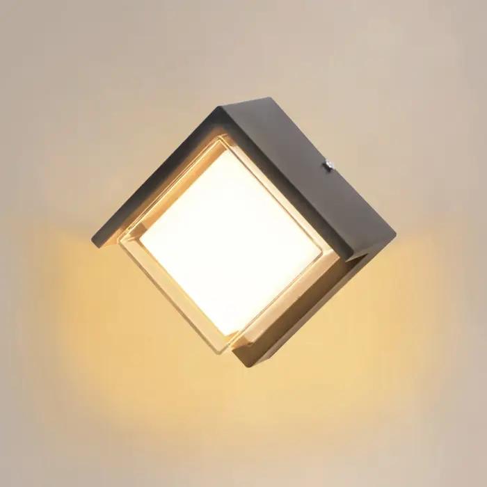 Applique Murale LED Noire Imperméable Conforme à la Norme IP65