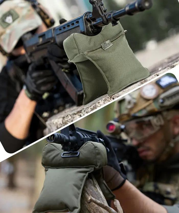 Sac de tir OneTigris rempli de sable pour appui stable en chasse et tir de précision extérieur