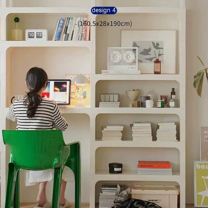 Tech-Étagère de Rangement Modulaire en Plastique ABS, Meuble de Bricolage, Bibliothèque, Taille Pers