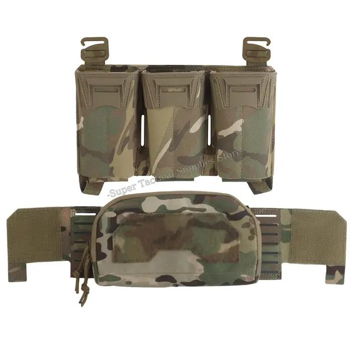 Pochette admin tactique 2ème couche avec triple mag - Placard avant pour M4 5.56 PCC 9mm Glock airsoft