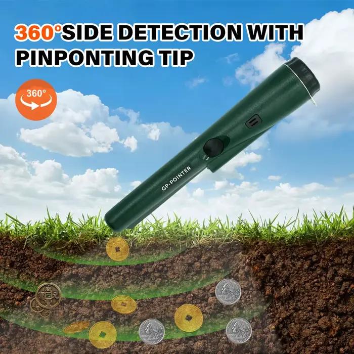 Détecteur de métaux portable Treasure Hunter pour chasseurs de trésors recherche de pièces anciennes bijoux perdus exploration de champ forêt plage occasions spéciales