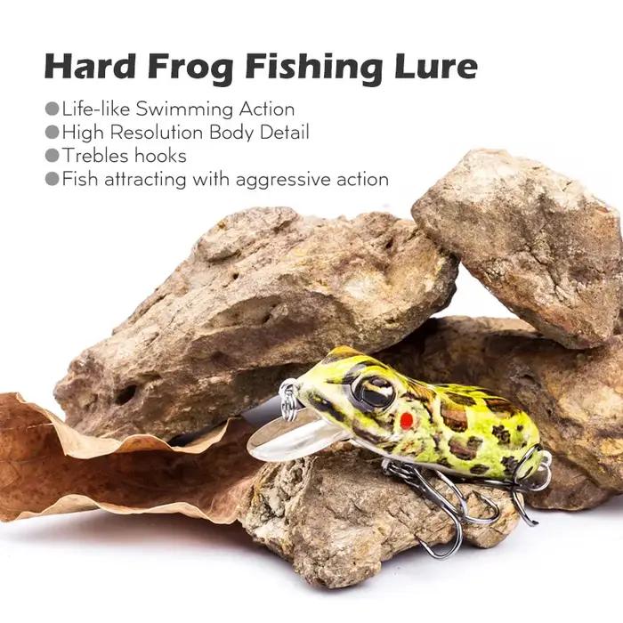 Agoie 63mm/10g leurres de pêche grenouille bionique Topwater poisson dur Wobbler pêche artificielle