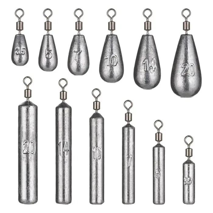 Poids en forme de goutte d'eau pour la pêche à la carpe, accessoire pour appât, 3.5g, 5g, 7g, 10g, 1