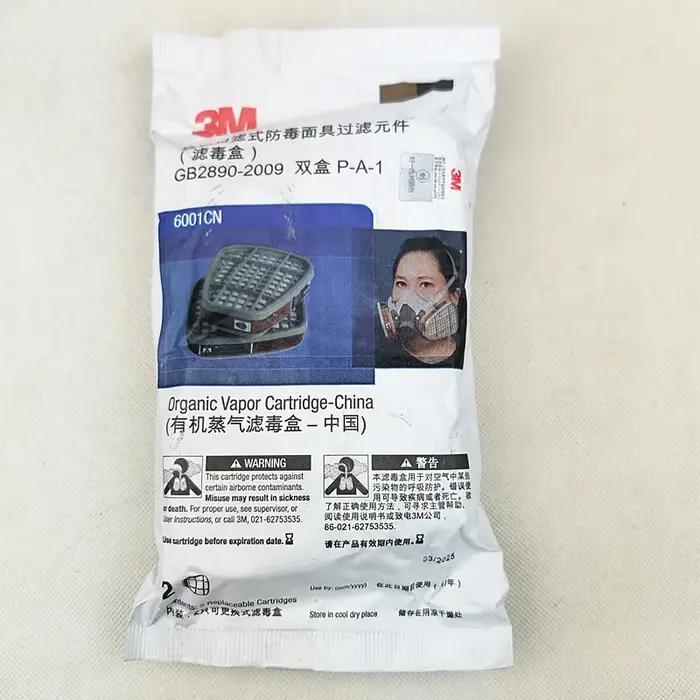 Filtre à cartouche 3M 6001 6002 6003 6004 6005 6006 compatible avec les masques 3M 6200 7502 6800 po