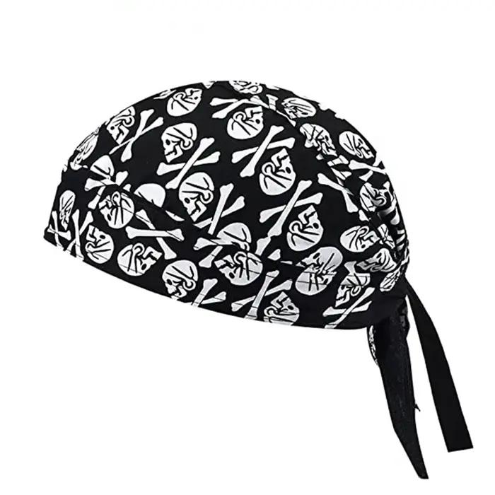 1 pièces cyclisme crâne Pirate casquette chapeau Bandana tête enveloppement respirant casque doublure Anti-transpiration