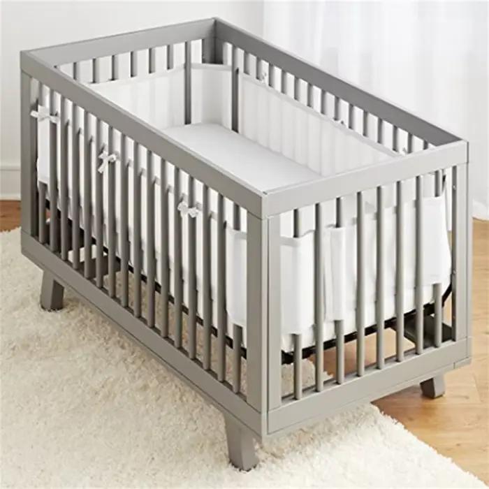 Pare-chocs pour lit de bébé, accessoires de literie, décor de chambre d'enfant, conception de nœud p