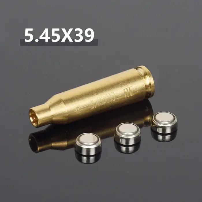 Fusil de chasse Laser à points rouges en laiton 12GA 20GA 5.45x39 7.62x39 9mm.308 22LR, collimateur d'alésage, portée de visée