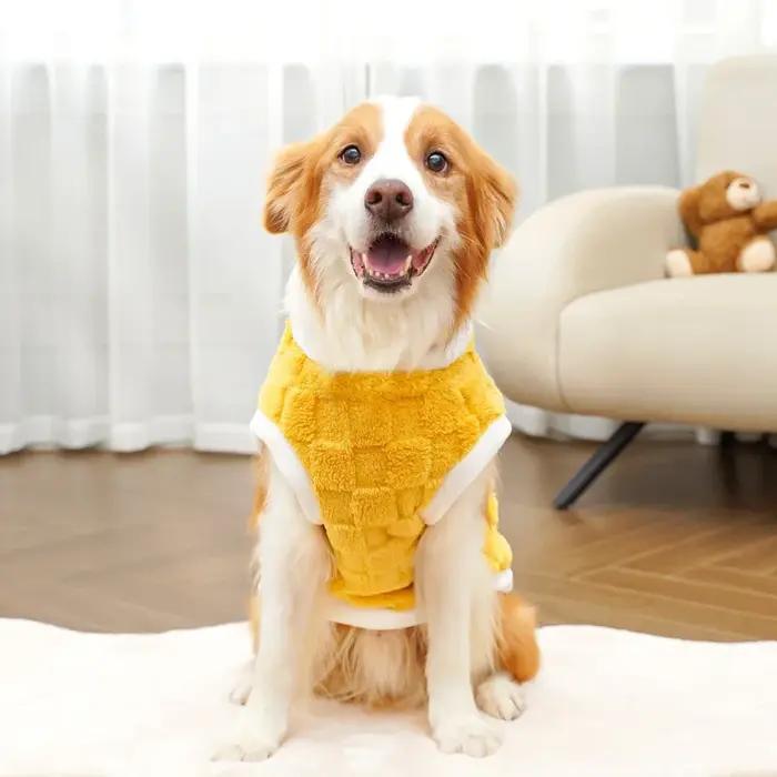 Vêtements en flanelle de haute qualité pour grands chiens confortables et élégants pour hiver et autres occasions spéciales