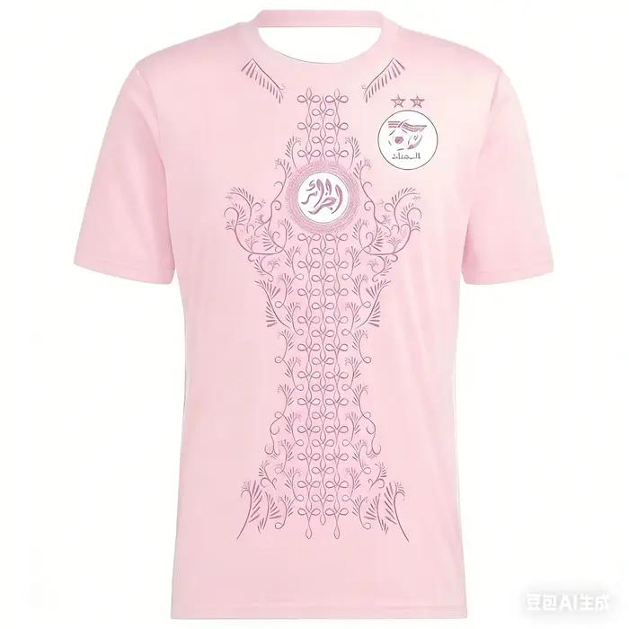 Nouveau Maillot Equipe Algerie Saison 24 25 Tshirt Vert Fonds Pour Hommes Femmes Famille Occasions Speciales
