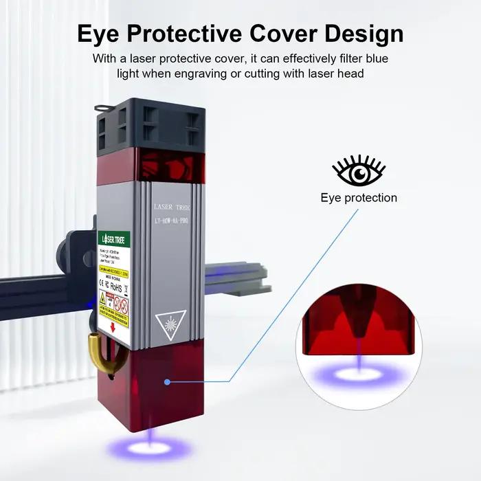 Module Laser arbre Laser 5W 10W avec tête de gravure Laser à assistance pneumatique tête Laser à lum