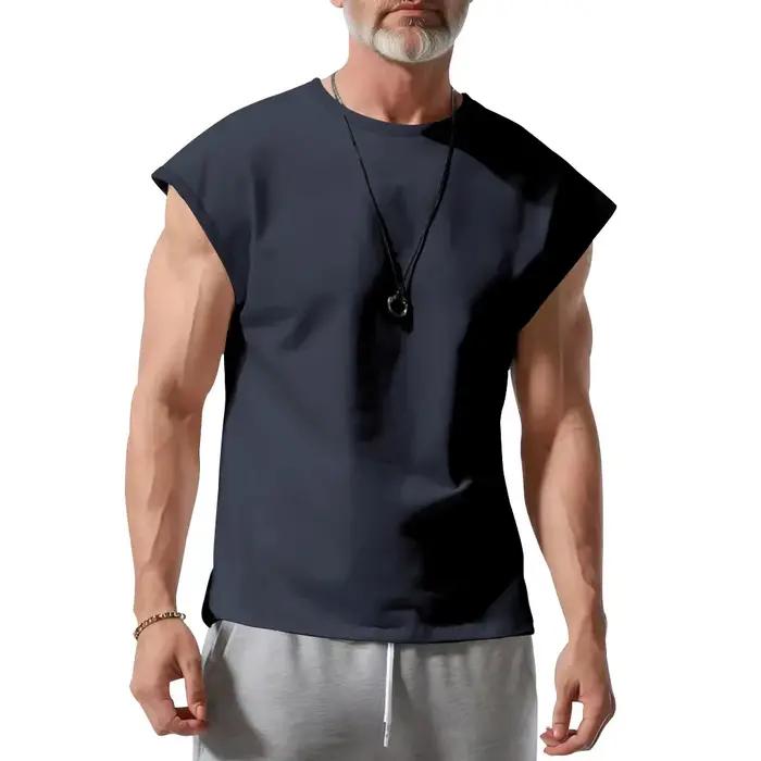 Amazon transfrontalier vêtements pour hommes été nouveau t-shirt sans manches jeunesse décontracté ample mince gilet