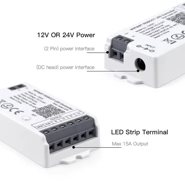 Contrôleur Led RGB pour maison intelligente, pour contrôleur de bande LED Tuya, commutateur Wifi pou