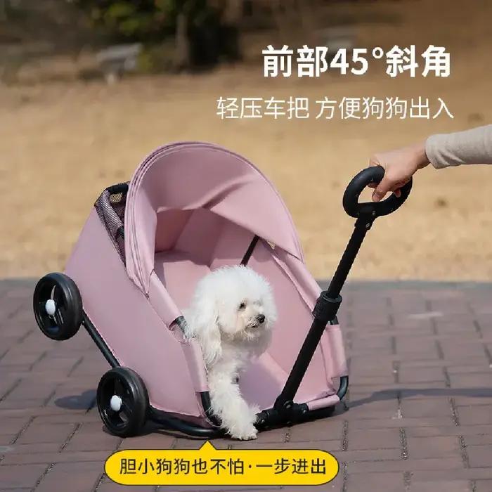 Poussette pour petits animaux de compagnie, chiens, chats, ours en peluche, activités de plein air, légère et pliable, accessoires de voiture