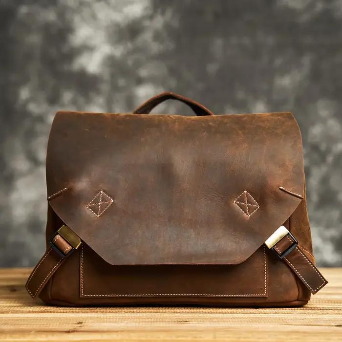 ZRCX haute qualité en cuir véritable hommes sac de messager sac à bandoulière décontracté mode
