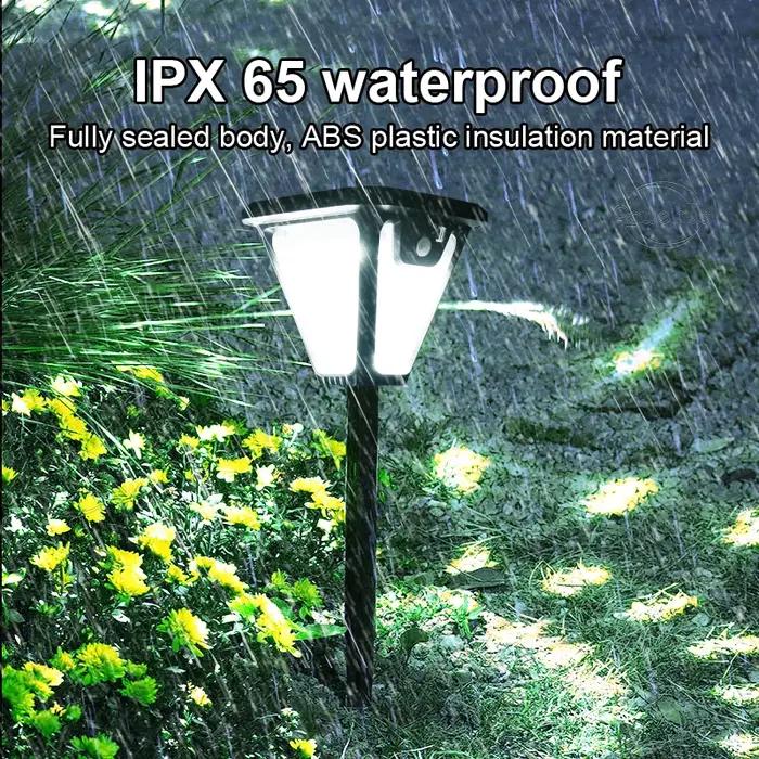 5000K voie solaire jardin décor lumières en plein air avec capteur de mouvement IP65 étanche lampe s
