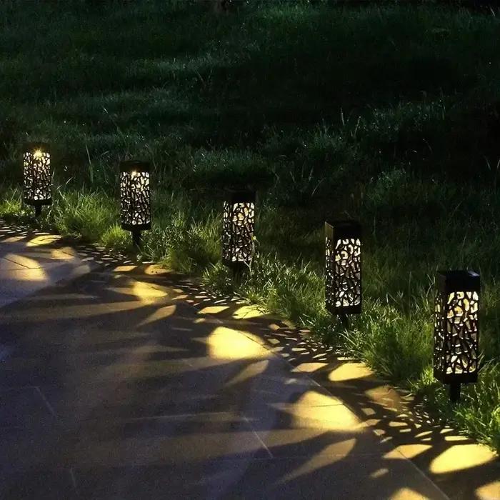 Lampes solaires de pelouse imperméables pour l'extérieur, décoration de jardin, lumière de Projectio